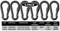 Heavy Duty 2" & 2.8" Locking Thumb Screw Closure Zinc-Galvanized Steel Carabiner Spring Snap Clip Link Hooks