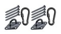 Heavy Duty 1000lb Hammock Hanging Kits, 304 Stainless Steel & Black Zinc Galvanized Steel Corrosion Resistant