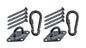 Heavy Duty 1000lb Hammock Hanging Kits, 304 Stainless Steel & Black Zinc Galvanized Steel Corrosion Resistant