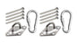 Heavy Duty 1000lb Hammock Hanging Kits, 304 Stainless Steel & Black Zinc Galvanized Steel Corrosion Resistant