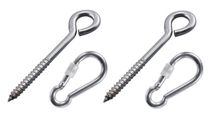 Heavy Duty 1000lb Hammock Hanging Kits, 304 Stainless Steel & Black Zinc Galvanized Steel Corrosion Resistant