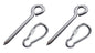 Heavy Duty 1000lb Hammock Hanging Kits, 304 Stainless Steel & Black Zinc Galvanized Steel Corrosion Resistant