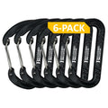 Heavy Duty 3.2" Aluminum Carabiner Wire Gate Spring Snap Clip Link Hooks