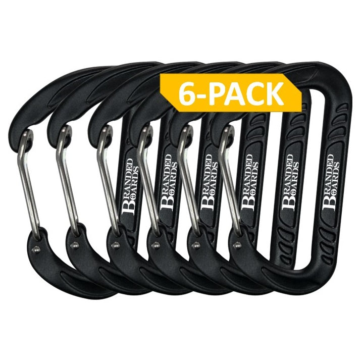 Heavy Duty 3.2" Aluminum Carabiner Wire Gate Spring Snap Clip Link Hooks