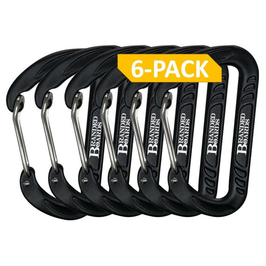 Heavy Duty 3.2" Aluminum Carabiner Wire Gate Spring Snap Clip Link Hooks