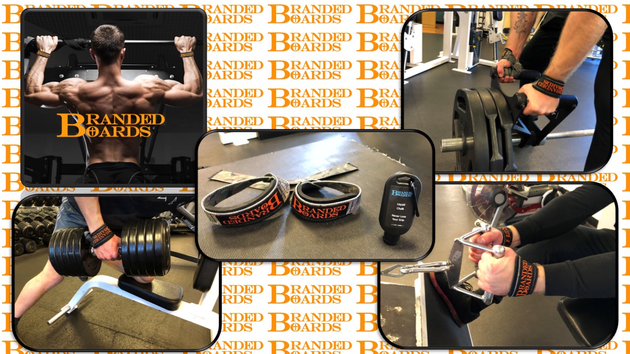 HD Cotton Padded Weightlifting Deadlifting Straps with Liquid Chalk