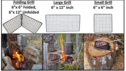 Bushcraft Stainless Steel BBQ Cooking Grill Grate