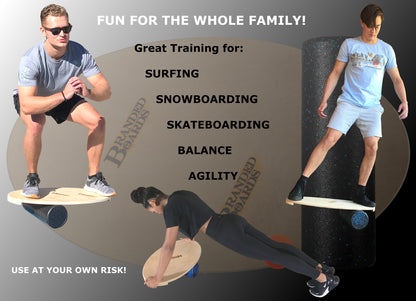Branded Boards Surf Style Balance Board Made in USA