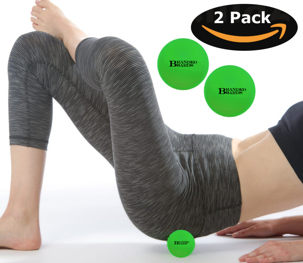 Massage Lacrosse Balls and Burlap Carrying Bag