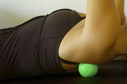 Massage Lacrosse Balls and Burlap Carrying Bag