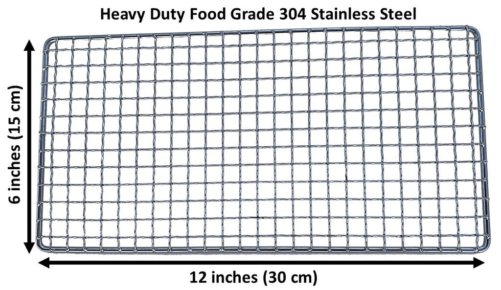 Bushcraft Stainless Steel BBQ Cooking Grill Grate
