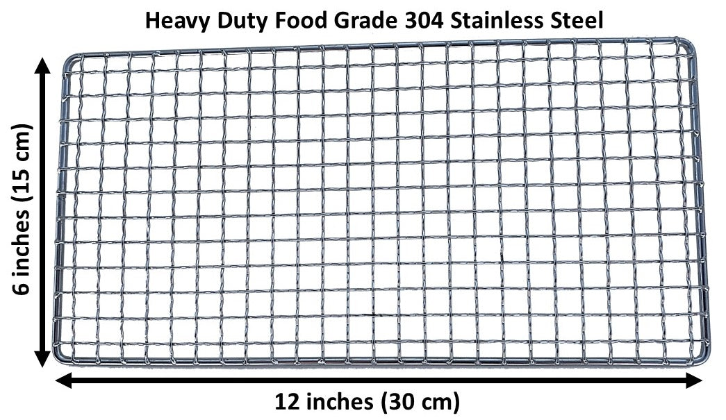Bushcraft Stainless Steel BBQ Cooking Grill Grate