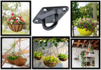 Diamond Pad Eye Plates | Black Zinc Galvanized Steel