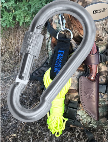 Heavy Duty 2" & 2.8" Stainless Steel Thumb Screw Locking Carabiner Spring Snap Clip Link Hooks