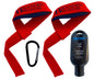HD Cotton Padded Weightlifting Deadlifting Straps with Liquid Chalk