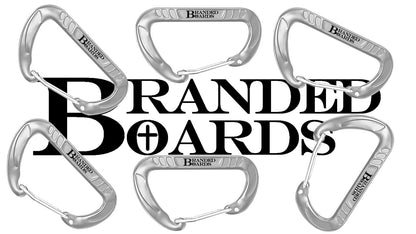 Heavy Duty 3.2" Aluminum Carabiner Wire Gate Spring Snap Clip Link Hooks