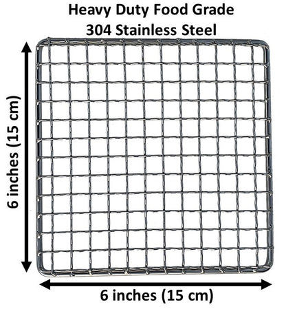 Bushcraft Stainless Steel BBQ Cooking Grill Grate