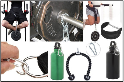 Heavy Duty 2" & 2.8" Bushcraft Zinc-Galvanized Steel Carabiner Spring Snap Clip Link Hooks