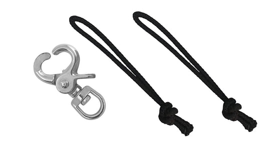 Branded Boards Snowboard Leash Cord Clip for Boots and Bindings