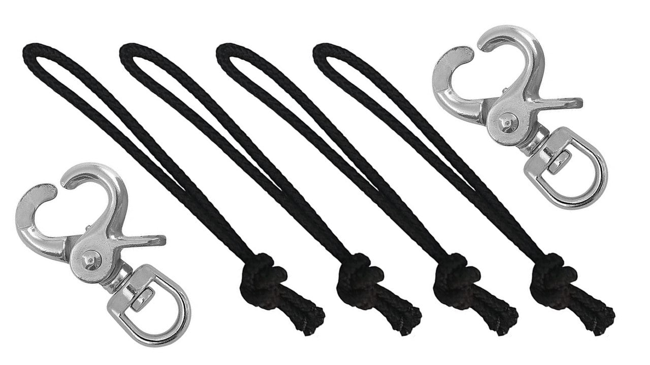 Branded Boards Snowboard Leash Cord Clip for Boots and Bindings