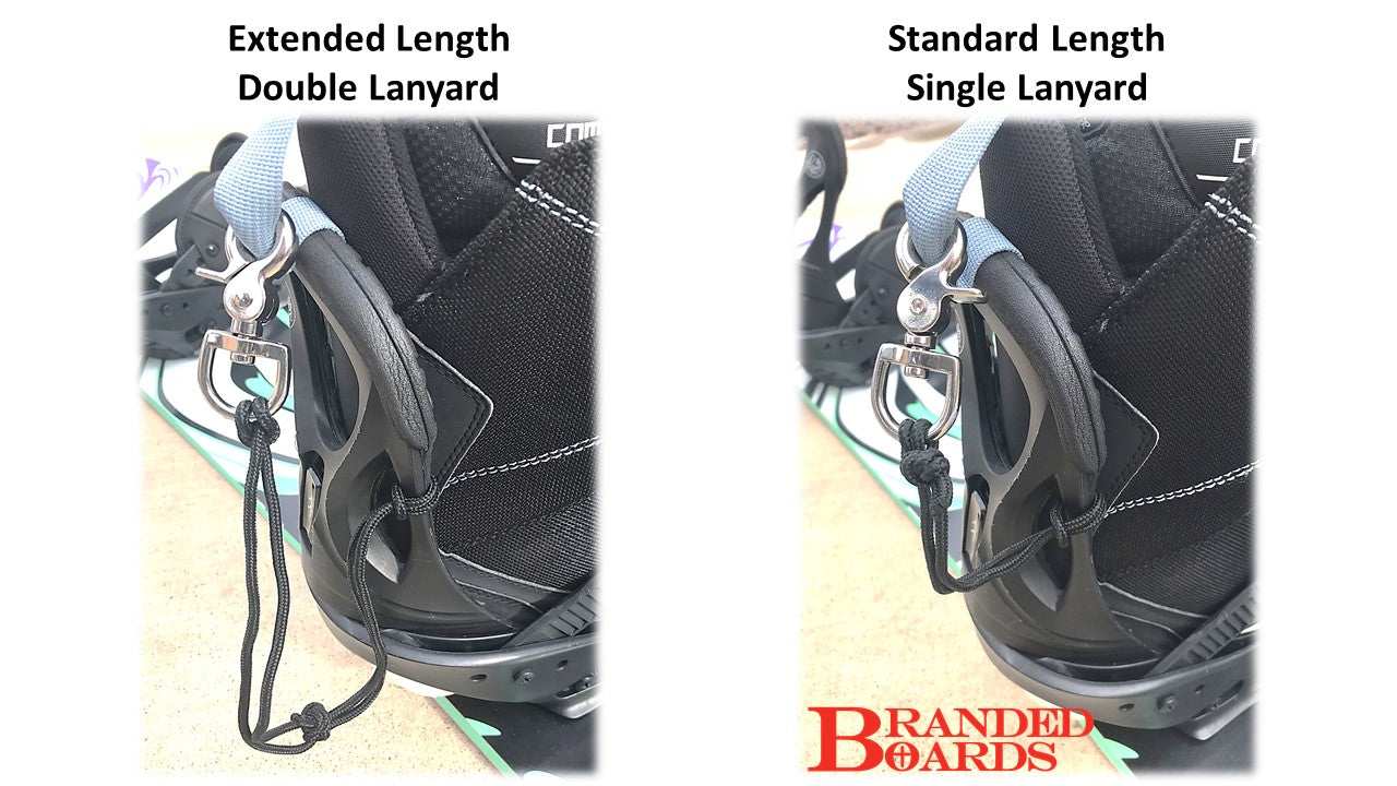 Branded Boards Snowboard Leash Cord Clip for Boots and Bindings